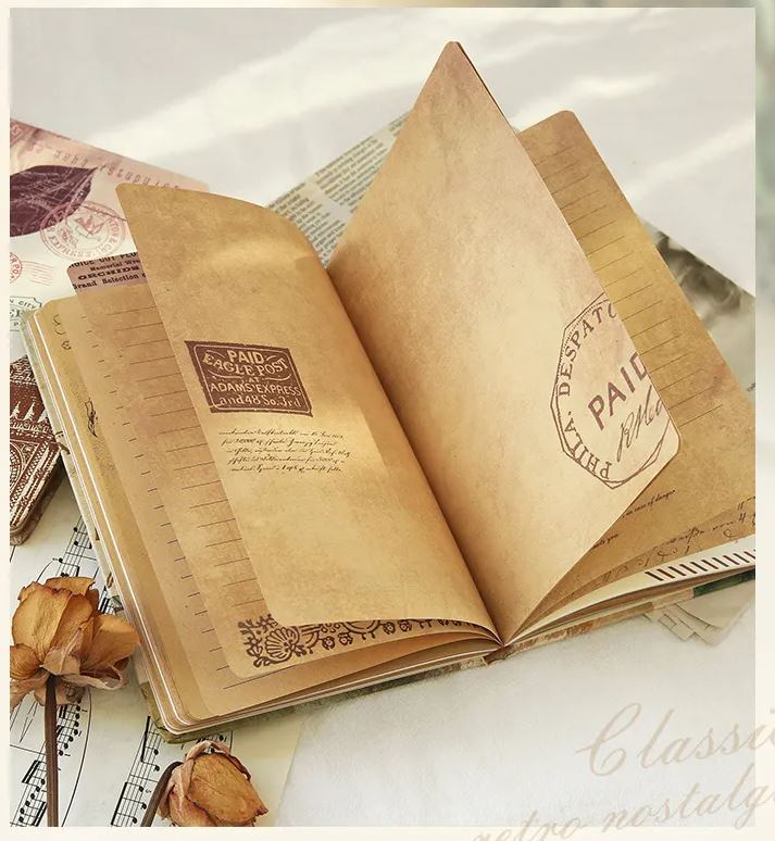 Retro Kraft Notebook